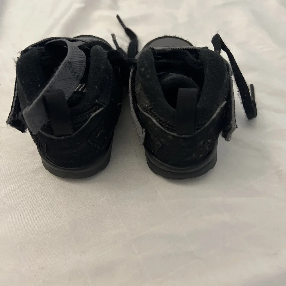 Sneakers Baby Toddler Sz 4C Jordan 1 Low‎ Flex (TD) Black Color 554721-100 Box